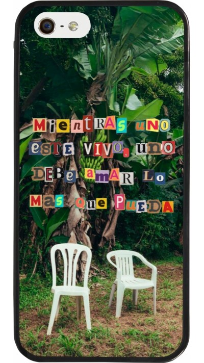 Coque iPhone 5/5s / SE (2016) - Silicone rigide noir Chairs DTMF