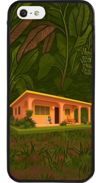 Coque iPhone 5/5s / SE (2016) - Silicone rigide noir Benitos house DTMF