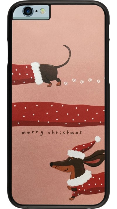iPhone 6/6s Case Hülle - Christmas 25 Teckel Merry Xmas