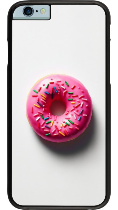 Coque iPhone 6/6s - Weißer Hintergrund, pinker Donut