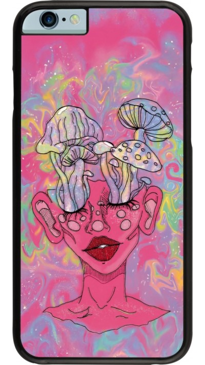 Coque iPhone 6/6s - Psychedelic pink mushroom