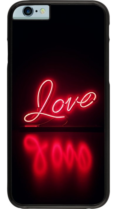 iPhone 6/6s Case Hülle - Valentine 2025 Neon Liebe