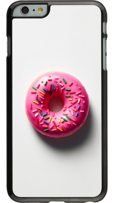 Coque iPhone 6 Plus / 6s Plus - Weißer Hintergrund, pinker Donut