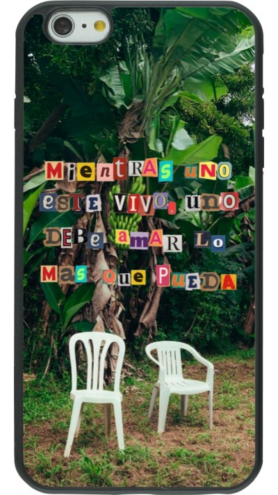 iPhone 6 Plus / 6s Plus Case Hülle - Silikon schwarz Chairs DTMF