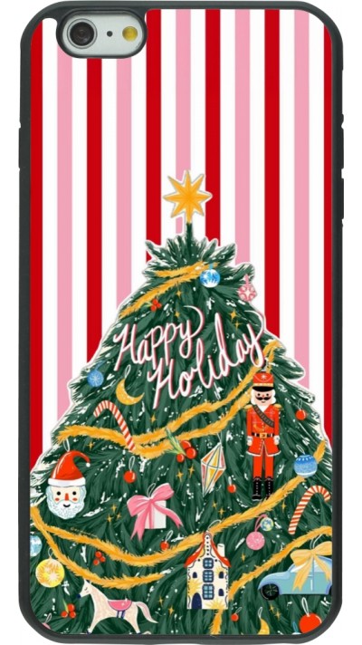 iPhone 6 Plus / 6s Plus Case Hülle - Silikon schwarz Christmas 25 Happy Holiday