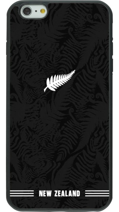 Coque iPhone 6 Plus / 6s Plus - Silicone rigide noir Maillot de football Nouvelle-Zélande 2026 personnalisable