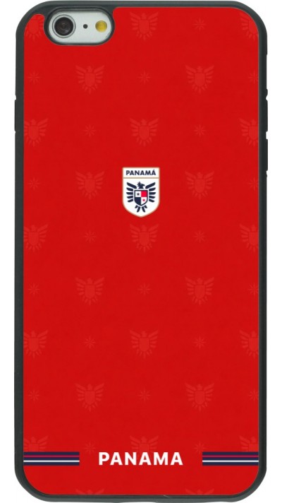 Coque iPhone 6 Plus / 6s Plus - Silicone rigide noir Maillot de football Panama 2026 personnalisable