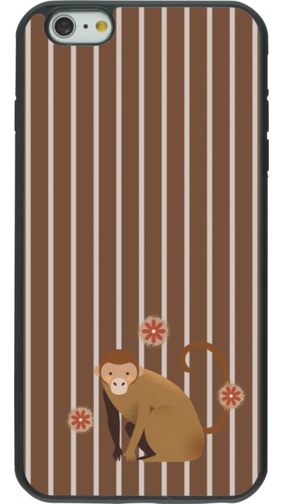 iPhone 6 Plus / 6s Plus Case Hülle - Silikon schwarz Monkey with stripes iPhone 6 Plus / 6s Plus Case Hülle - Silikon schwarz Monkey with stripes