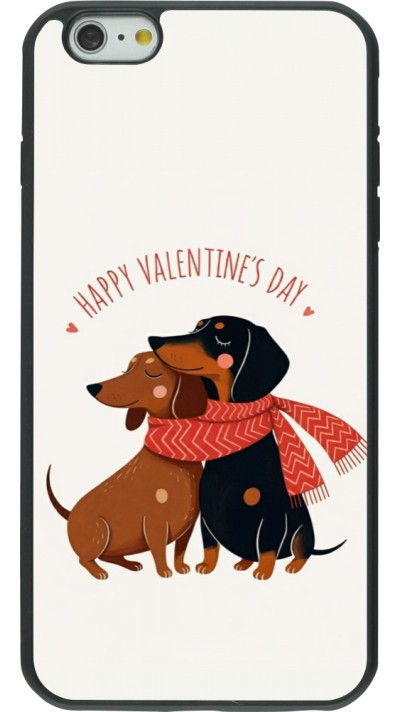 Coque iPhone 6 Plus / 6s Plus - Silicone rigide noir Saint Valentines Day 26 Happy Valentine