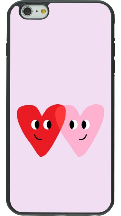 Coque iPhone 6 Plus / 6s Plus - Silicone rigide noir Saint Valentines Day 26 Heart