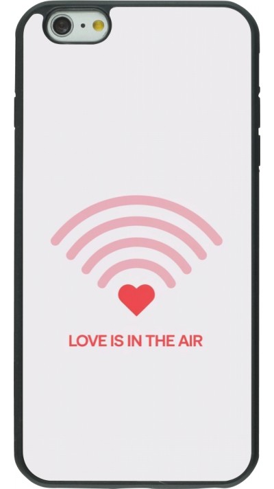 Coque iPhone 6 Plus / 6s Plus - Silicone rigide noir Saint Valentines Day 26 Love is in the air