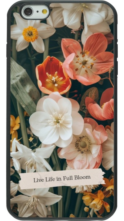 iPhone 6 Plus / 6s Plus Case Hülle - Silikon schwarz Full Bloom Spring 2026
