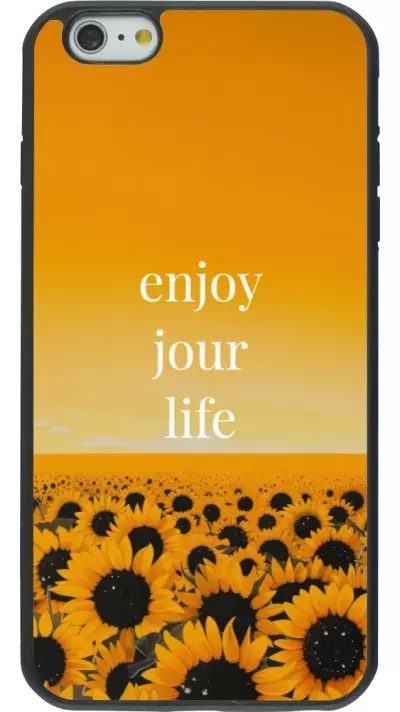 Coque iPhone 6 Plus / 6s Plus - Silicone rigide noir Summer 2025 Enjoy your life