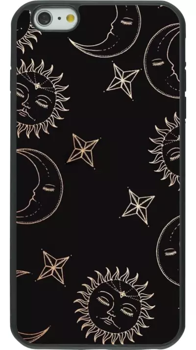 Coque iPhone 6 Plus / 6s Plus - Silicone rigide noir Suns and Moons