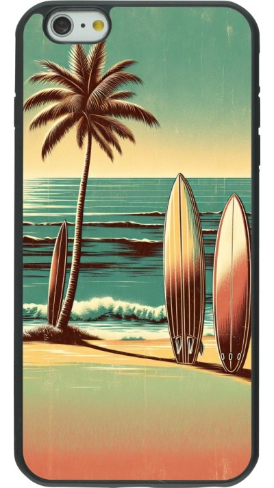 iPhone 6 Plus / 6s Plus Case Hülle - Silikon schwarz Surf Paradise