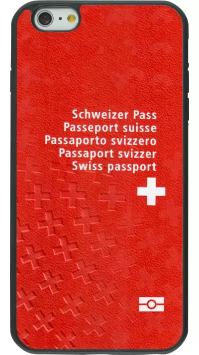Coque iPhone 6 Plus / 6s Plus - Silicone rigide noir Swiss Passport