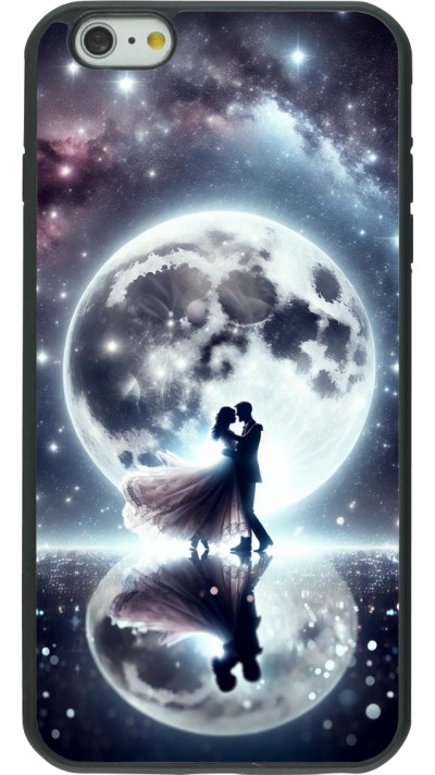 iPhone 6 Plus / 6s Plus Case Hülle - Silikon schwarz Valentin 2024 Liebe unter dem Mond