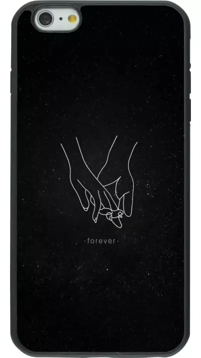 Coque iPhone 6 Plus / 6s Plus - Silicone rigide noir Valentine 2023 hands forever