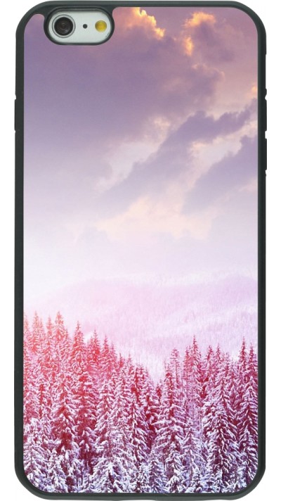 iPhone 6 Plus / 6s Plus Case Hülle - Silikon schwarz Winter 22 Pink Forest iPhone 6 Plus / 6s Plus Case Hülle - Silikon schwarz Winter 22 Pink Forest