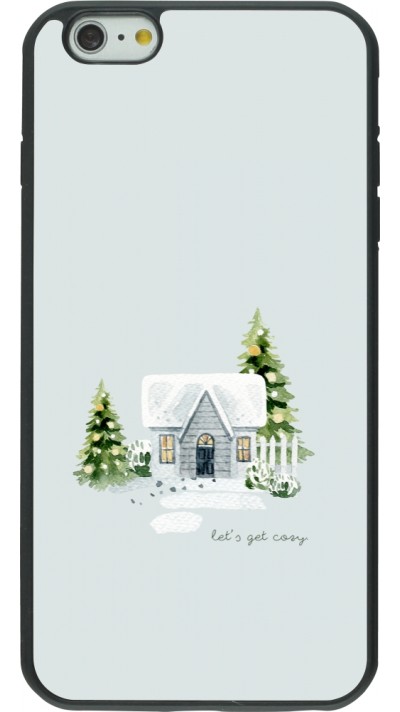 iPhone 6 Plus / 6s Plus Case Hülle - Silikon schwarz Winter 25 Cosy House