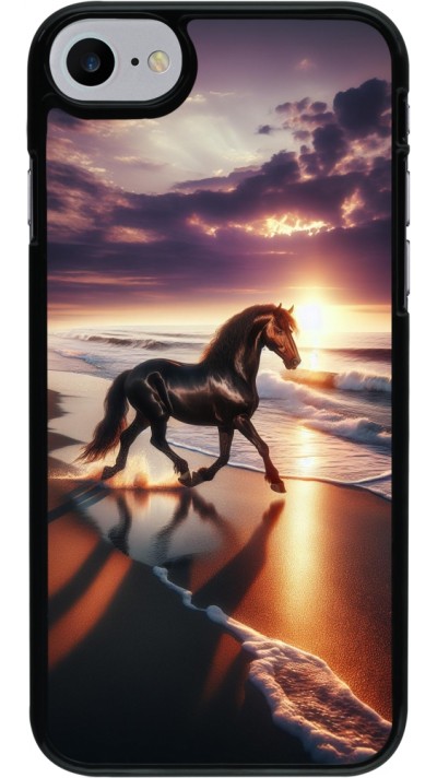 Coque iPhone 7 / 8 / SE (2020, 2022) - Cheval majestueux plage