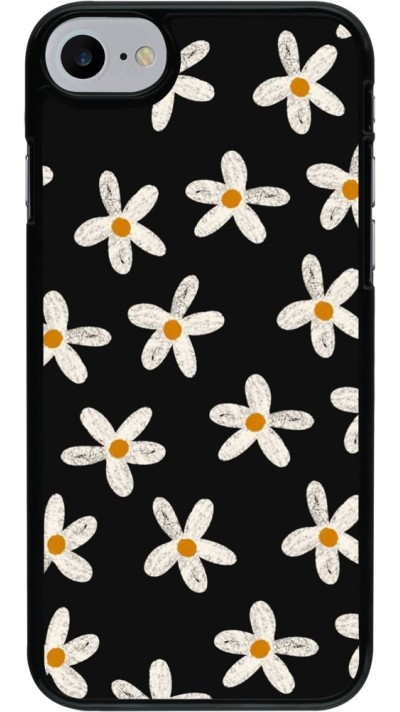 iPhone 7 / 8 / SE (2020, 2022) Case Hülle - Easter 2024 white on black flower iPhone 7 / 8 / SE (2020, 2022) Case Hülle - Easter 2024 white on black flower