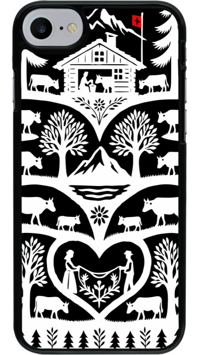 iPhone 7 / 8 / SE (2020, 2022) Case Hülle - Poya Schweiz 2 schwarz iPhone 7 / 8 / SE (2020, 2022) Case Hülle - Poya Schweiz 2 schwarz