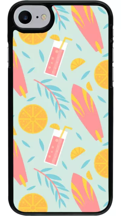 Coque iPhone 7 / 8 / SE (2020, 2022) - Summer 2025 Pattern citron