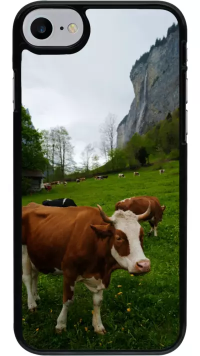 Coque iPhone 7 / 8 / SE (2020, 2022) - Fête Nationale Suisse Vaches