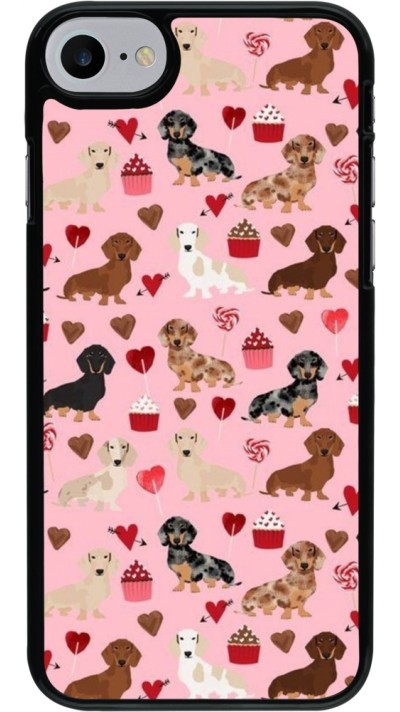 Coque iPhone 7 / 8 / SE (2020, 2022) - Valentine 2024 puppy love