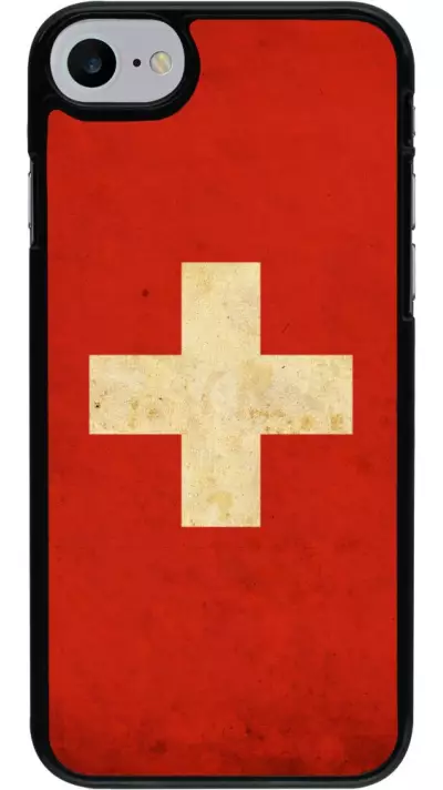 Coque iPhone 7 / 8 / SE (2020, 2022) - Vintage Flag SWISS