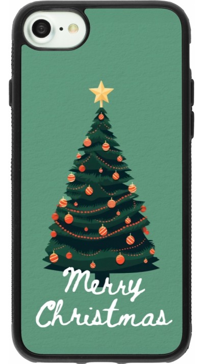 iPhone 7 / 8 / SE (2020, 2022) Case Hülle - Silikon schwarz Christmas 25 Xmas Tree