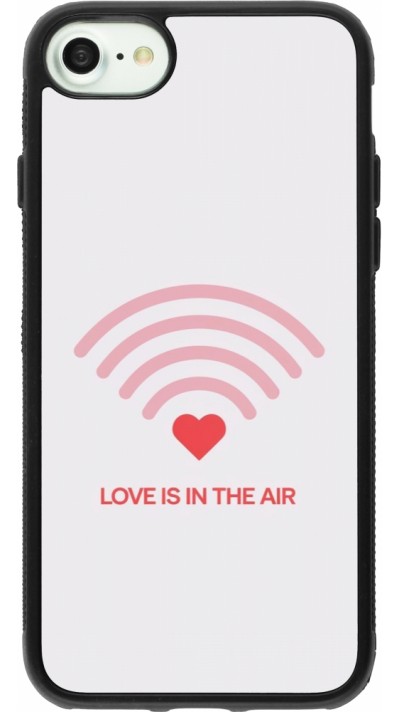 Coque iPhone 7 / 8 / SE (2020, 2022) - Silicone rigide noir Saint Valentines Day 26 Love is in the air