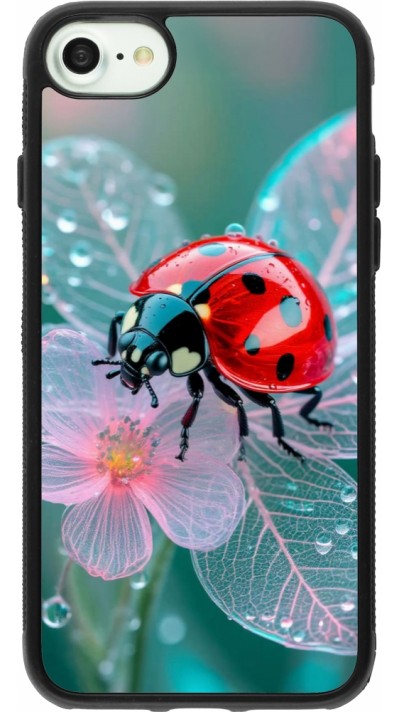 Coque iPhone 7 / 8 / SE (2020, 2022) - Silicone rigide noir Ladybird in bloom Spring 2026