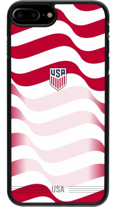 Coque iPhone 7 Plus / 8 Plus - Maillot de football États-Unis 2026 personnalisable
