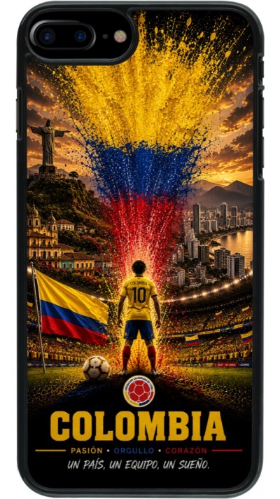 Coque iPhone 7 Plus / 8 Plus - Football Colombie splash 2026