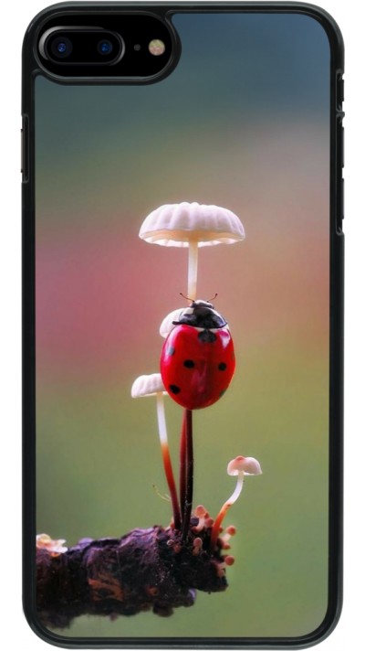 Coque iPhone 7 Plus / 8 Plus - Ladybird on a mushroom Spring 2026