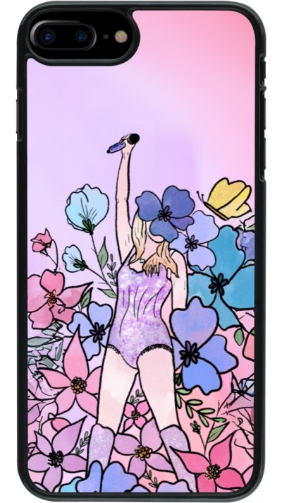 Coque iPhone 7 Plus / 8 Plus - Taylor Swift Sketch - Pink