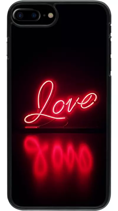 Coque iPhone 7 Plus / 8 Plus - Valentine 2025 Neon Love