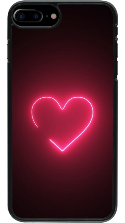 iPhone 7 Plus / 8 Plus Case Hülle - Valentine 2023 single neon heart iPhone 7 Plus / 8 Plus Case Hülle - Valentine 2023 single neon heart