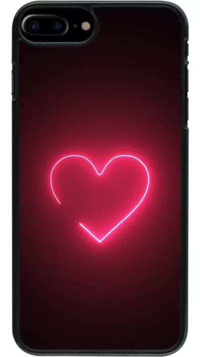 Coque iPhone 7 Plus / 8 Plus - Valentine 2023 single neon heart