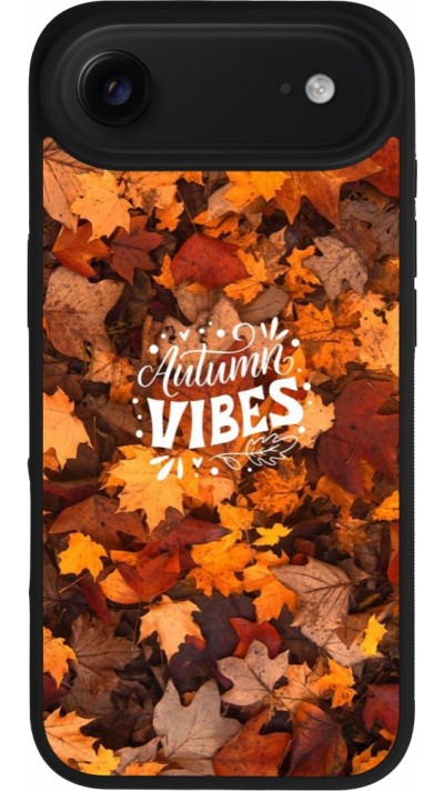 Coque iPhone Air - Silicone rigide noir Autumn 25 Autumn vibes