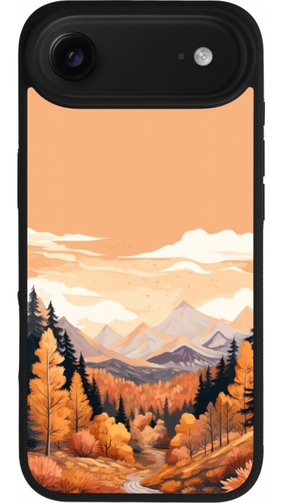 Coque iPhone Air - Silicone rigide noir Autumn 25 Mountains