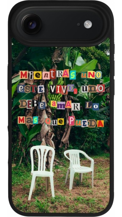 Coque iPhone Air - Silicone rigide noir Chairs DTMF