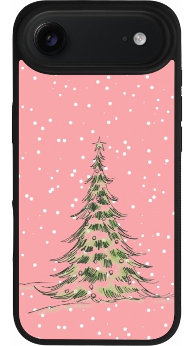 iPhone Air Case Hülle - Silikon schwarz Christmas 25 Pink Tree