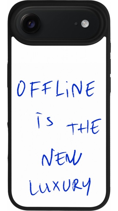 Coque iPhone Air - Silicone rigide noir Offline is the new luxury