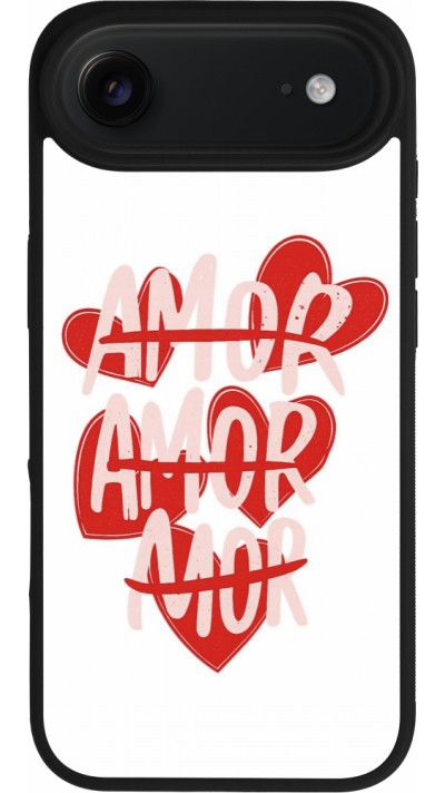 Coque iPhone Air - Silicone rigide noir Saint Valentines Day 26 Amor