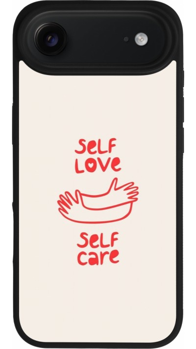 Coque iPhone Air - Silicone rigide noir Saint Valentines Day 26 Self love self care