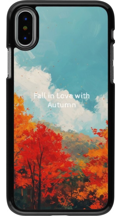 Coque iPhone X / Xs - Autumn 25 Fall in love