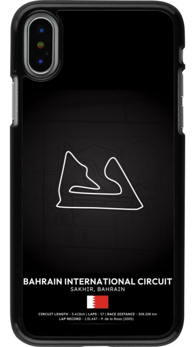 iPhone X / Xs Case Hülle - F1 Track 2025 Bahrain